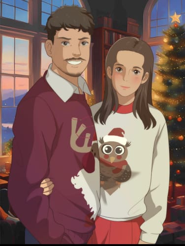 Customer photo review of Fully Custom Anime Portrait - Any Style