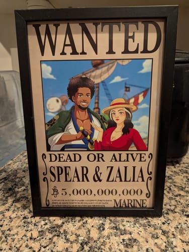 Customer photo review of One-Piece Wanted Poster Portrait