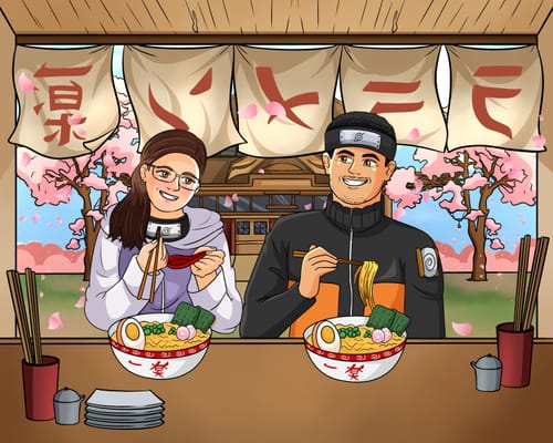 Customer photo review of Naruto-Style Restaurant Portrait