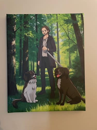 Customer photo review of Fully Custom Anime Portrait - Any Style