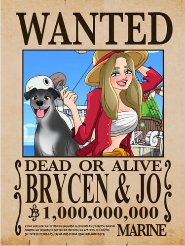 Customer photo review of One-Piece Wanted Poster Portrait