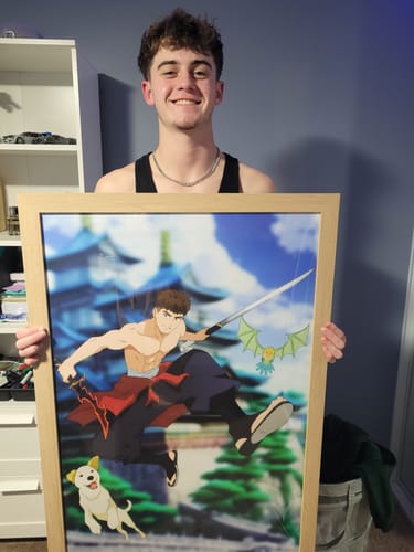Customer photo review of Fully Custom Anime Portrait - Any Style