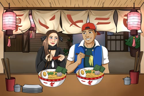 Customer photo review of Naruto-Style Restaurant Portrait