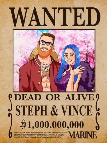 Customer photo review of One-Piece Wanted Poster Portrait