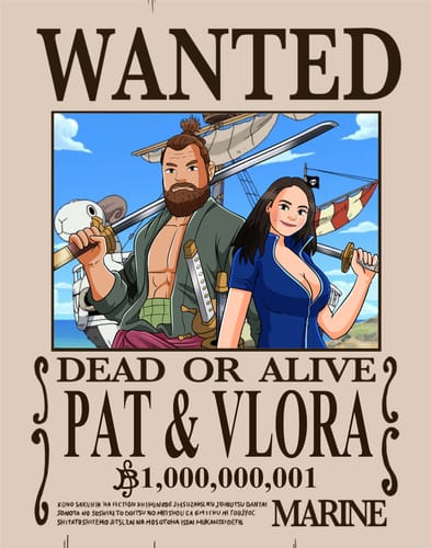 Customer photo review of One-Piece Wanted Poster Portrait