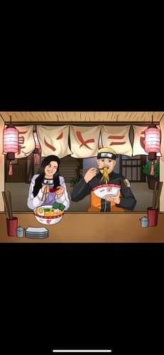 Customer photo review of Naruto-Style Restaurant Portrait